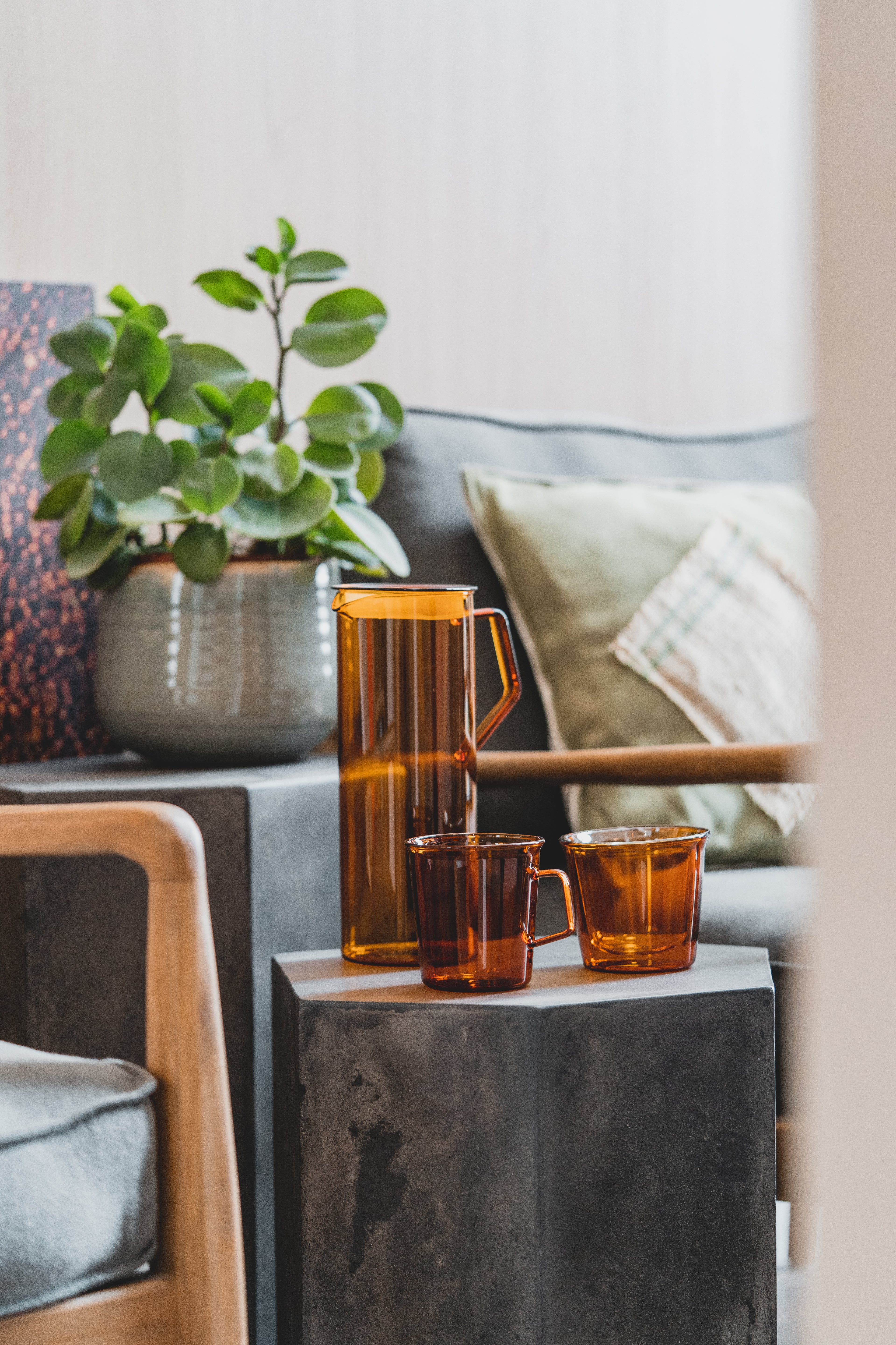 KINTO - SEPIA Cast Amber Double wall glass 250mL